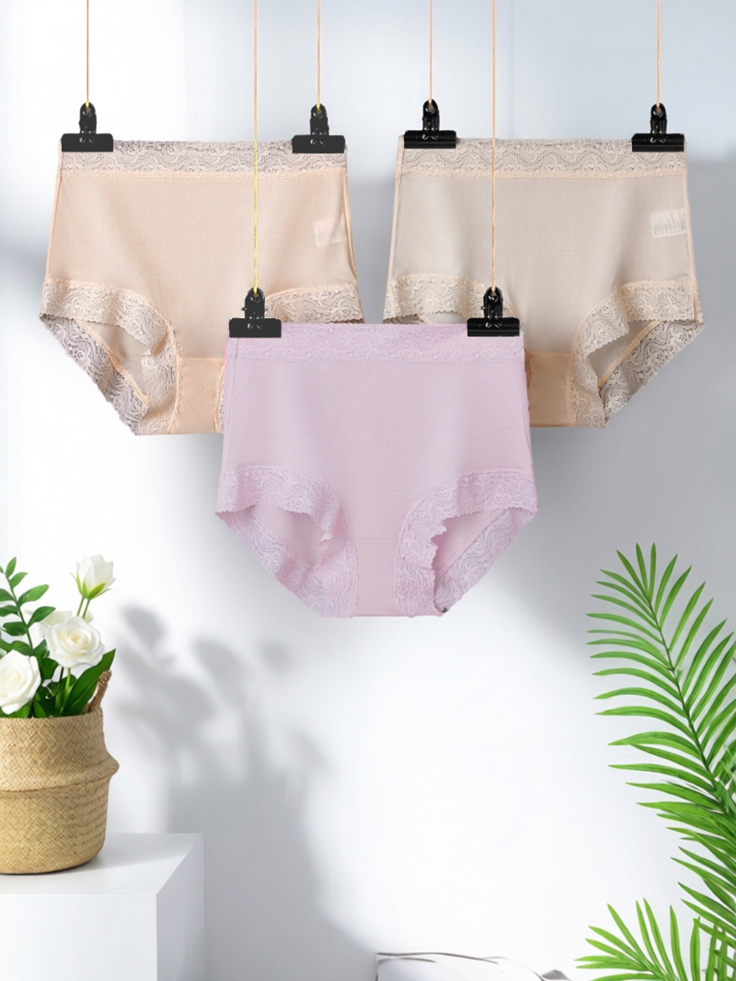 中高腰桑蚕丝内裤女透气100%真丝平角裤抗菌底裤裆部加深完全不勒