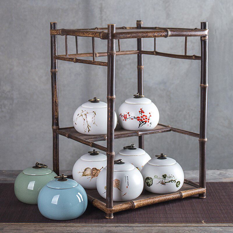 Ge Tea pot ceramics trumpet Canister Cosmetic Jar Bottles of Medicine Tea Packaging box Tank 3 LOGOin the Tableware , Tea set , Tea caddy  category - from Buy2taobao.com to provide professional Taobao agent buy service