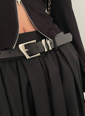 腰带女设计感小众装饰2023新款皮带夏季黑色韩版学生百搭休闲裤带