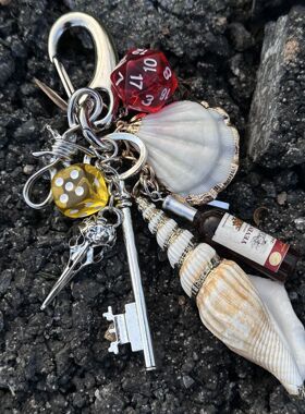 「ironworks」原创手作包包挂件贝壳元素小众高级穿搭配饰钥匙扣