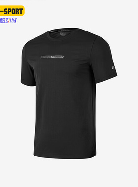 Skechers/斯凯奇正品圆领透气男子针织运动休闲短袖P323M002-0018