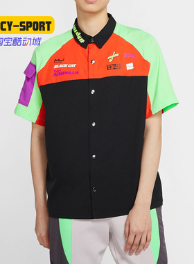 Nike/耐克正品夏季新款女子时尚休闲开衫短袖T恤上衣 CV7574-