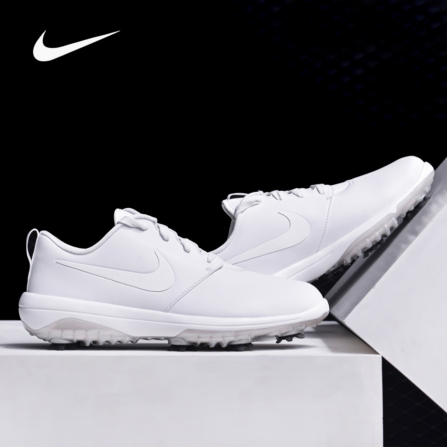 Nike/耐克正品ROSHE 男子高尔夫球鞋宽版可拆卸鞋钉运动鞋 AR5579
