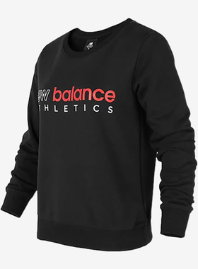 New Balance/NB女子新款针织百搭套头衫圆领运动休闲卫衣AWT01559
