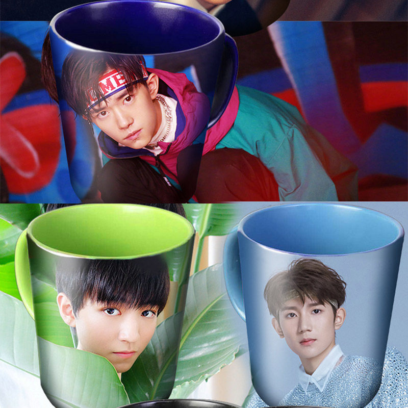 TFboys Wang Yuan One thousand Xi Wang Junkai Star periphery Mug glass gift Classmate birthday giftin the Play mode/Anime/Periphery/cos/Board games , Television/Stars surrounding  category - from Buy2taobao.com to provide professional Taobao agent buy service