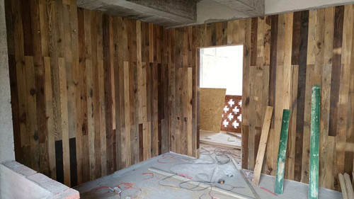 原木旧木板松木原木做旧环保