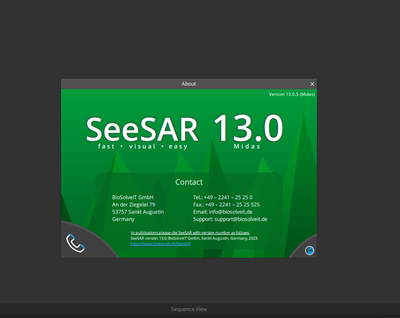 最新版BioSolveIT SeeSAR 13.0.5永久激活版本拍下送infiniSee5.1