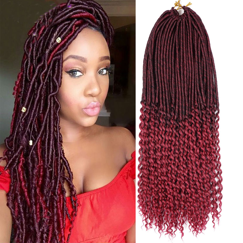 Locs Ombre Faux Locs Braid Hair  脏辫 大辫子  Freetress