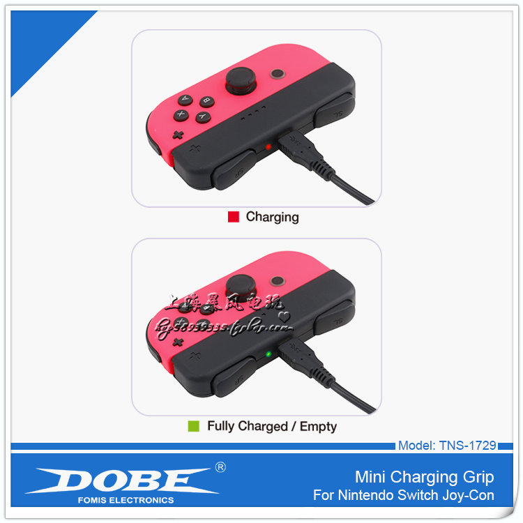 DOBE GENUINE SWITCH CHARGING GRIP JOY-CON CHARGING HANDLE NS HANDLE CHARGER