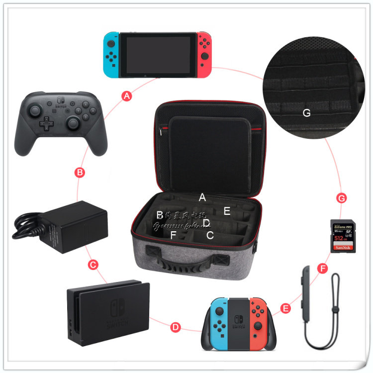 OIVO GENUINE SWITCH STORAGE BAG NS HARD PACK CHARGER TV BASE PRO HANDLE PROTECTION BAG COVER