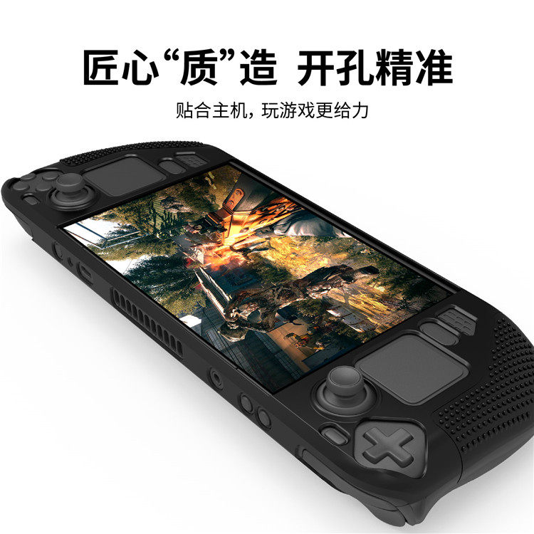 PGTECH GENUINE STEAM DECK CASE TEMPERED FILM SILICONE CASE STEAMDECK CASE CRYSTAL CASE