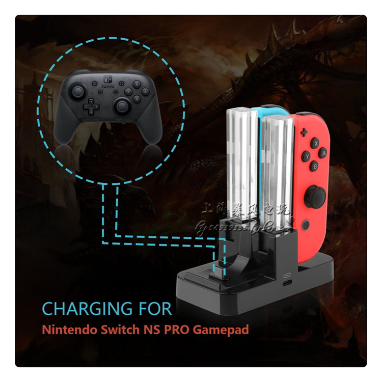 DOBE SWITCH HANDLE CHARGER FOUR HOST CHARGER NS PRO HANDLE CHARGER