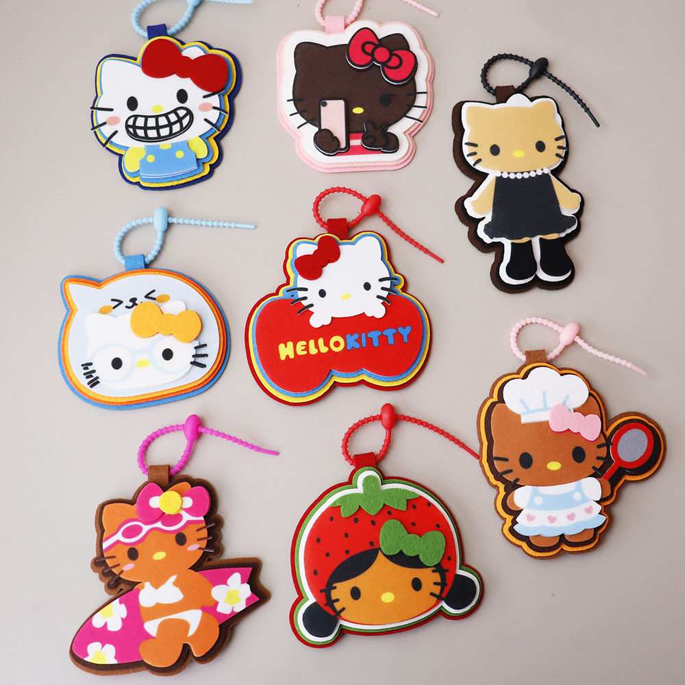 时尚俏皮不织布包挂件手工送朋友可爱少女包挂件钥匙扣hellokitty