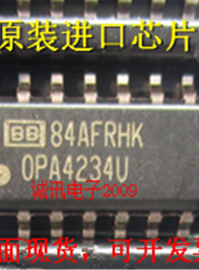 全新OPA4234 OPA4234U 低功耗、精密单电源运算放大器芯片 SOP14