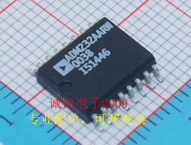 全新ADM232 ADM232AARW 高速CMOS RS-232驱动器/接收器芯片可直拍