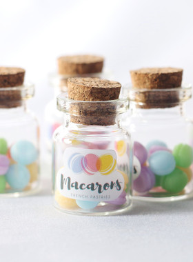 Dollhouse迷你马卡龙罐头微缩食玩场景玩具模型小布娃娃屋BJD配件