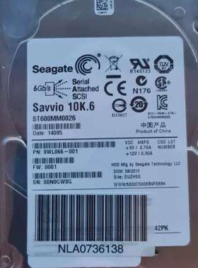 议价0通电 Seagate/希捷 ST600MM0026 6可维修