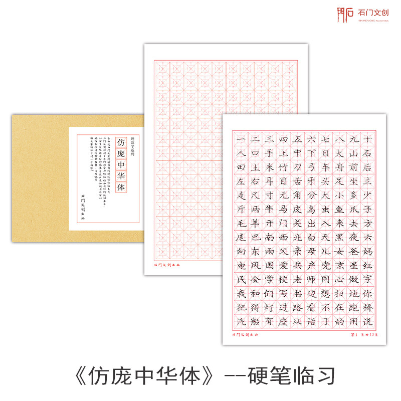 仿庞中华钢笔字帖 成人硬笔楷书书法小学生初学者新手速成临摹练