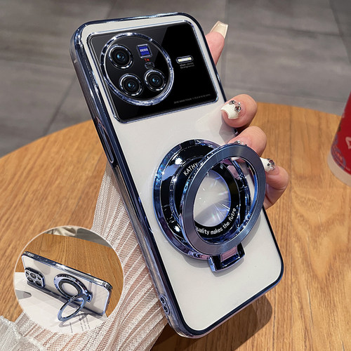 vivox80硅胶透明电镀手机壳