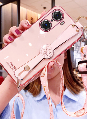 适用华为荣耀60手机壳honor60pro腕带5G保护硅胶套LSA一AN00斜挎挂绳TNA全包防摔软壳六十por网红女潮605g创