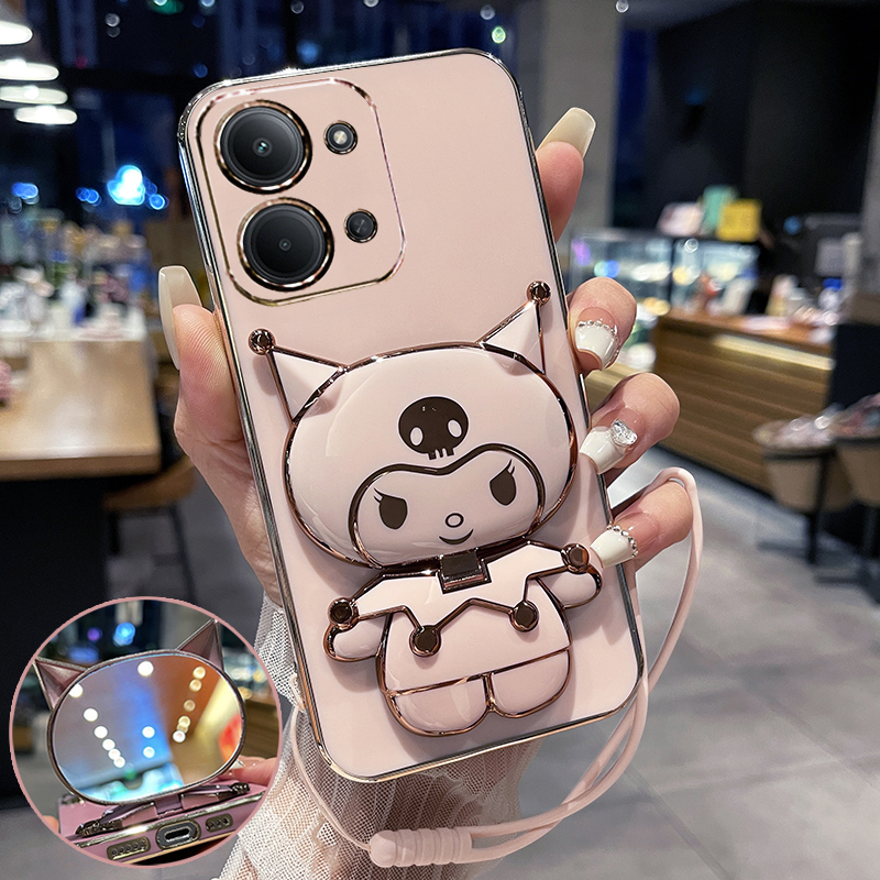 库洛米支架◆补妆镜子◆孔位精准◆裸机手感