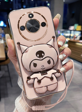 适用华为荣耀x50手机壳honor X50pro保护5G硅胶套ALI一AN00全包防摔ALP软壳por可爱卡通ALIAN女pr0新款带镜子