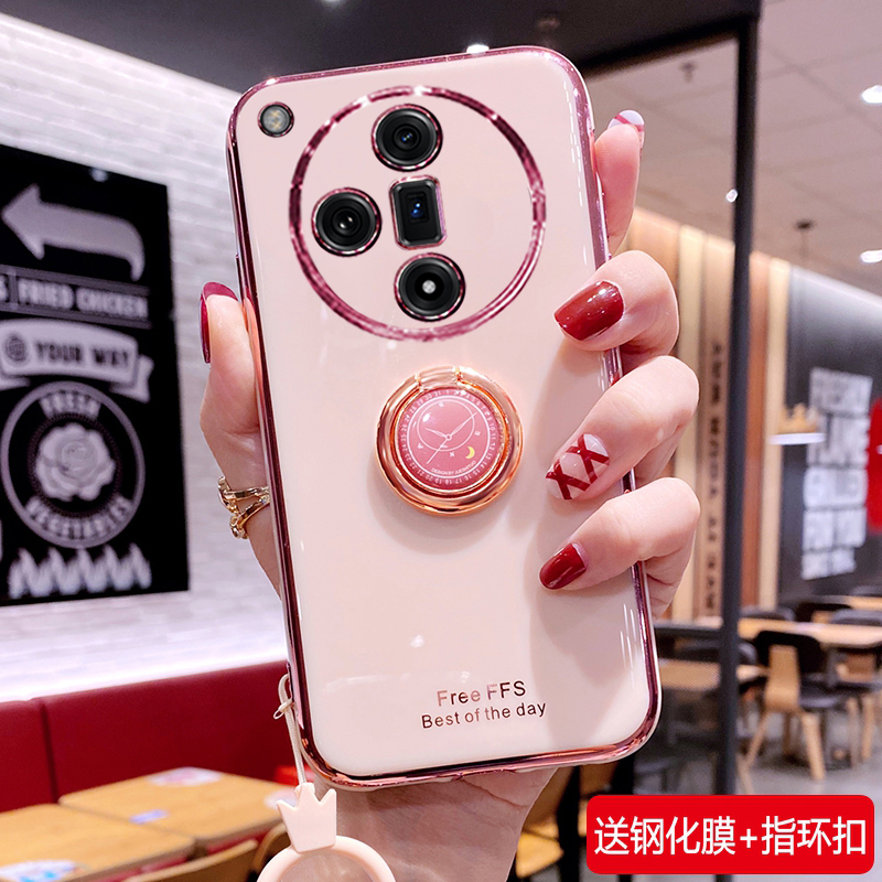 oppofindX7硅胶钟表指环手机壳