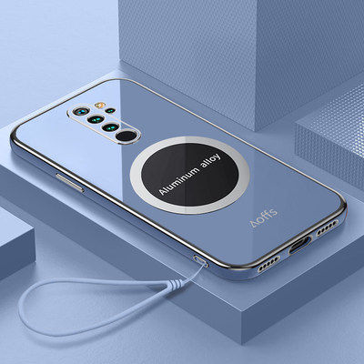 红米note8pro硅胶简约手机壳磁吸