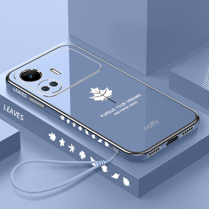 真我gtneo5se硅胶简约手机壳枫叶