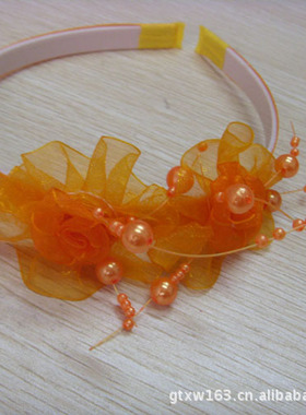 E113A 珍珠两朵小花头扣+12起发饰 义乌两元店百货开店厂家货源