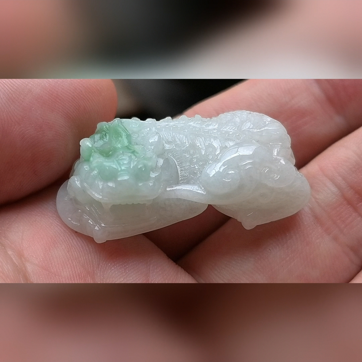 手链2874霸王翡翠貔貅手链手串玉石皮丘天然A货纯手工招财精雕