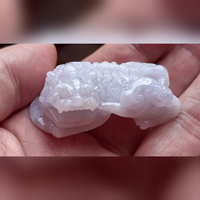 3750翡翠貔貅吊坠男女冰糯种高端玉石器霸王皮丘挂件天然A货招财