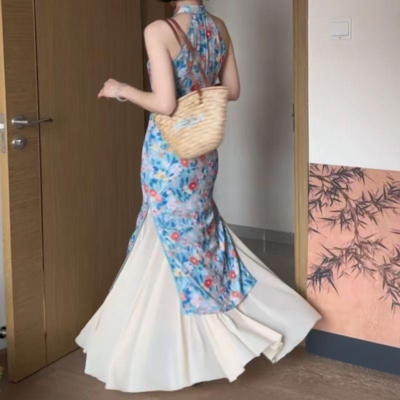 旗袍汉服防走光内搭鱼尾裙