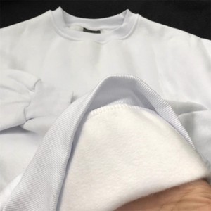 白色圆领卫衣男纯色T恤连帽潮