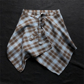 腰封配裙子高级感装 饰叠穿遮屁帘女下摆格子腰带百搭运动街舞裙男