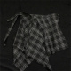 春夏遮屁帘下摆黑色一片式 格子遮臀裙子女小屁帘裙摆 屁帘打底裤