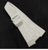 饰女扣双环扣头编织帆布男生 男装 2026新款 白色布置腰带配牛仔裤