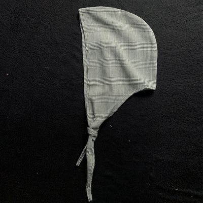 新款户外遮阳防晒街头个性OOTD黑白格子头巾男女情侣帽子披肩围巾