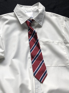 送领带结婚礼服兄弟团衣服伴郎服短袖衬衫男生白色衬衣宽松上衣夏