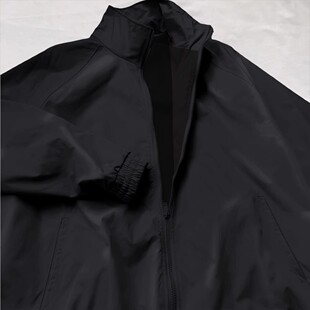 2026春季新款薄夹克外套男纯色男生薄款春秋短款上衣黑色立领风衣
