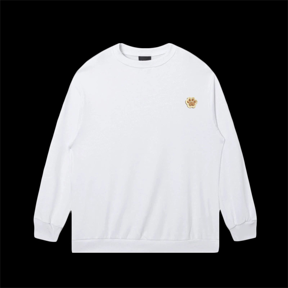 美式潮牌简约纯色圆领卫衣薄款男女同款秋衣宽松嘻哈情侣长袖上衣