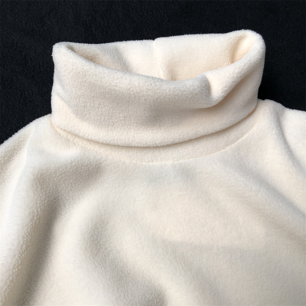 摇粒绒加绒卫衣男高领长袖T恤