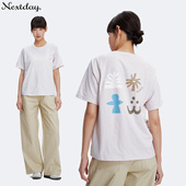 nextday自然符号「吸湿速干」宽松休闲圆领运动T恤短袖 男女