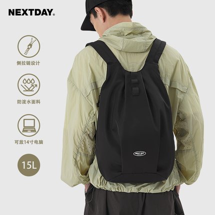 NEXTDAY未来日运动背包男双肩包女潮流轻便书包徒步登山旅行中号