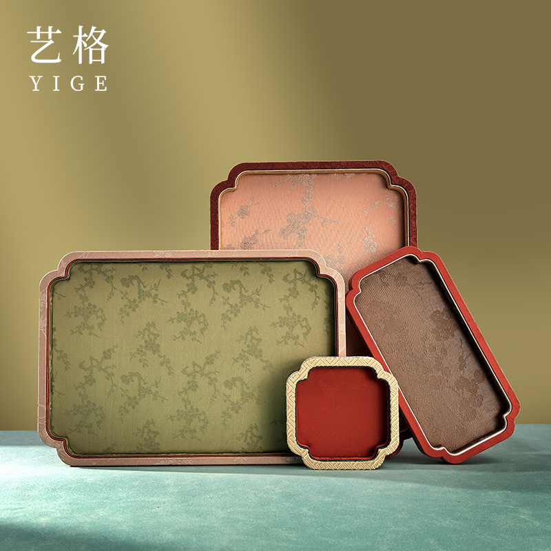 国风玉器展示盘玛瑙琥珀珍珠托盘