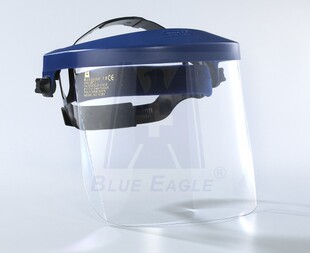 蓝鹰进口防护面屏透明防喷溅面具CE防液体牙科实验室面屏K4+K25N