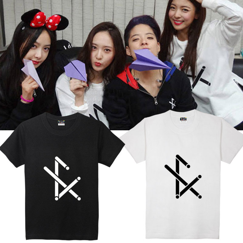 fx演唱会周边衣服宋茜Amber刘逸云郑秀晶Krystal同款纯棉短袖T恤