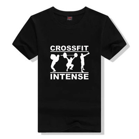 新款crossfit intense 短袖T恤 健身举重运动 纯棉圆领男女夏装潮