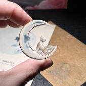 D13天然各种颜色水晶九尾狐吊坠原创设计手工雕刻男女款