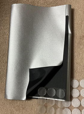 遮光布小片可裁剪带魔术贴圆片粘贴遮阳布防晒DIY便携窗户挡太阳